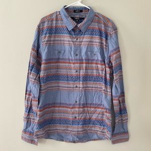 Carbon Slim fit western pattern button down